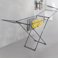 metaltex Flügel-Wäschetrockner Fuji ONYX, matt-schwarz – Bild 2