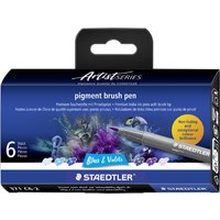 STAEDTLER Fasermaler pigment brush pen, Blues & Violets