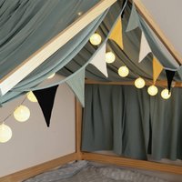 Wimpelkette Musselin LINDO - Khaki – Bild 2