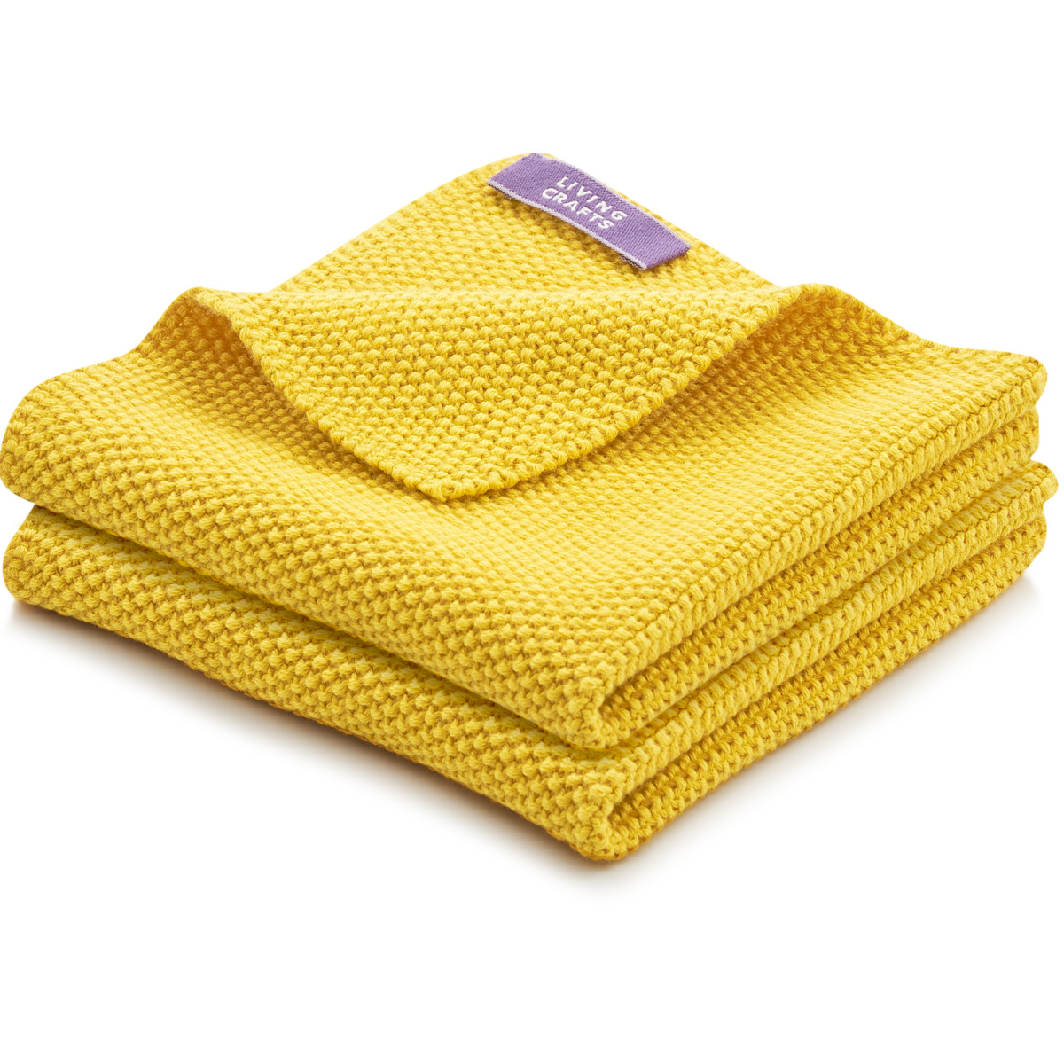 LIVING CRAFTS - Home Spültücher, 2er-Pack - Gelb (100% Bio-Baumwolle), Nachhaltige Mode, Bio Bekleidung – Bild 3
