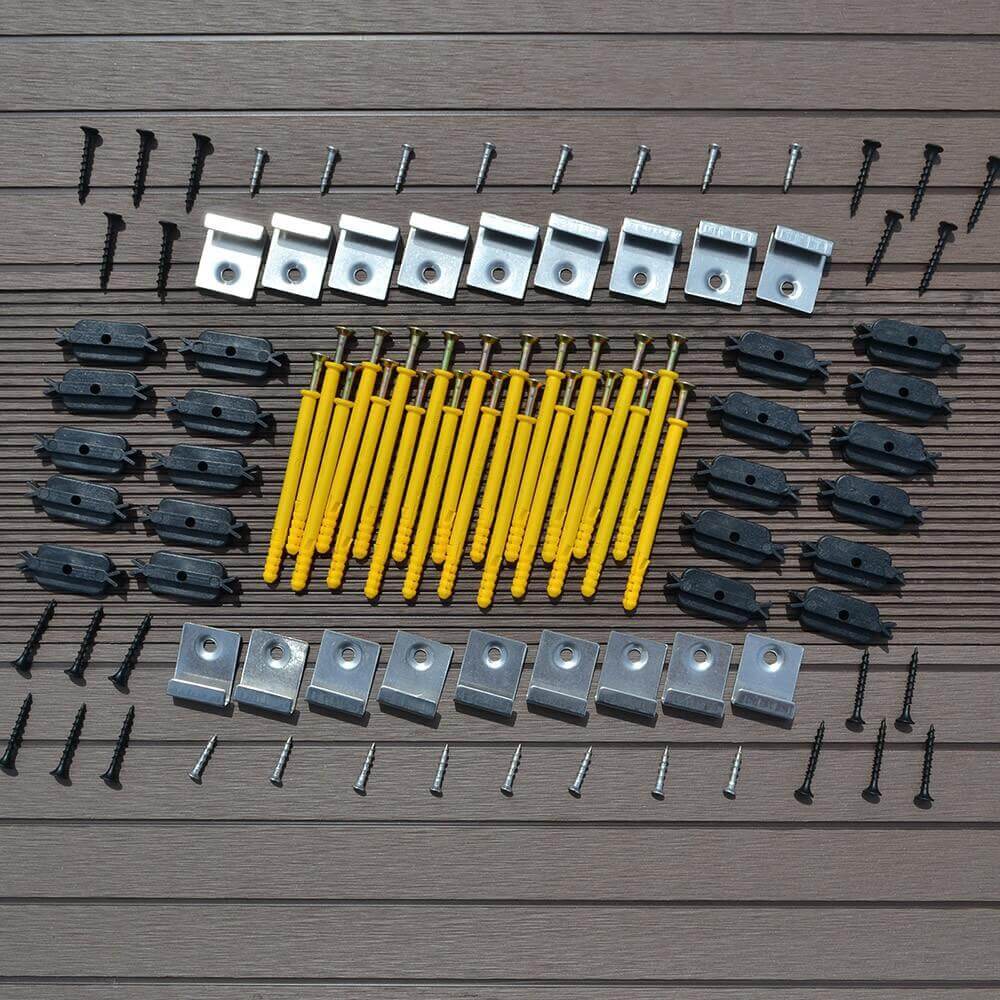 WPC Terrassendielen SAMANA PREMIUM Komplettset (inkl. Unterkonstruktion) - Teak 50m – Bild 5