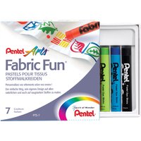 PentelArts Stoffmalkreide PTS, 7er Karton-Etui