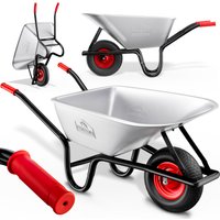 Gardebruk Schubkarre verzinkt 250kg Tragkraft 100L Luftreifen Ø39cm – Bild 2