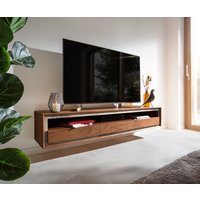 Lowboard Stonegrace 175 cm Akazie Braun Steinfrunier 3 Schubladen 1 Fach Schwebend