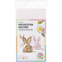 folia Papiertüten-Set, Häschen SWEET, farbig sortiert