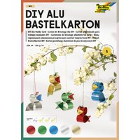 folia Alu Bastelkarton Mix, DIN A4, 5 Blatt, 300 g/qm