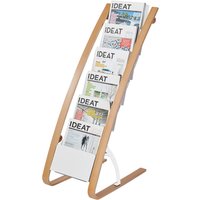 ALBA Prospekt-Bodenständer, 6 Fächer, Breite: 340 mm, weiß – Bild 2