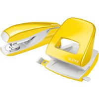 LEITZ Heftgerät- & Locher-Set Nexxt WOW, blau-metallic