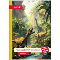 ROTH Hausaufgabenheft Klipp & Klar, Dino Dschungel