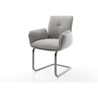 Freischwinger Nela-Flex Strukturstoff Soft Grau Freischwinger flach Graphit