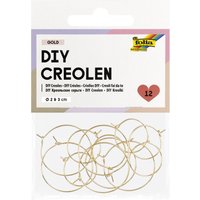 folia DIY Creolen, gold, Größen sortiert – Bild 2