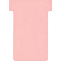nobo T-Karten, Größe 2 / 60 mm, 170 g/qm, pink