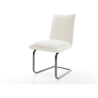 Freischwinger Lelio-Flex Bouclé Soft Beige Freischwinger flach Graphit Taschenfederkern