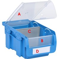 allit Einsteckschild für Sichtlagerkasten ProfiPlus Compact