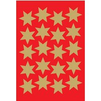 HERMA Weihnachts-Sticker DECOR, Sterne, 21 mm, gold – Bild 2