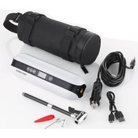 FISCHER Akku-Kompressor mit Powerbank und LED-Taschenlampe