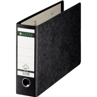 LEITZ Hartpappe-Ordner, 180 Grad, DIN A4 quer, 77 mm, schwarz