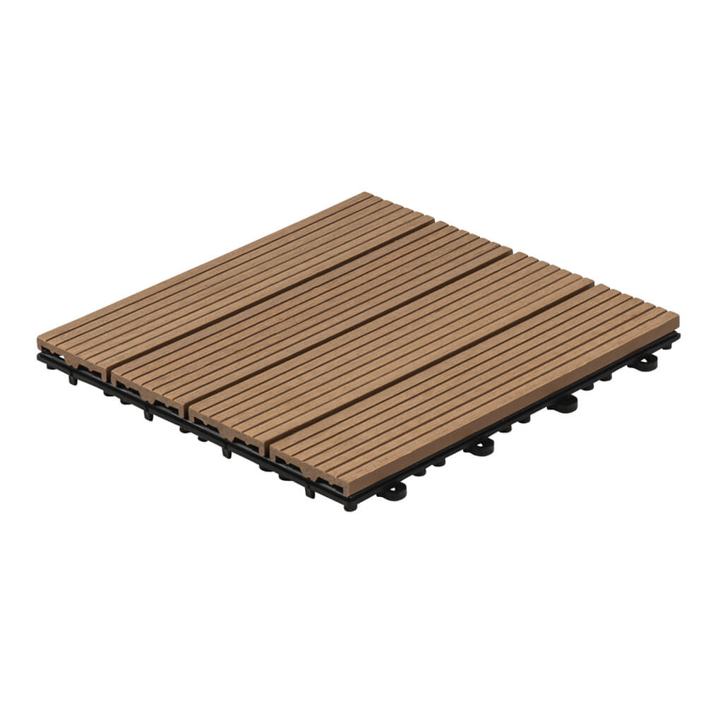 WPC Klickfliesen BAVARO - 3m Teak – Bild 3