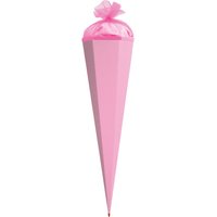 ROTH Bastelschultüte mit Verschluss, 850 mm, rosa