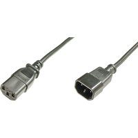 DIGITUS Kaltgeräte-Verlängerungskabel, 1,2 m, schwarz