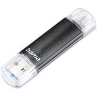 hama USB 3.0 Speicherstick, Laeta Twin, 128 GB, schwarz