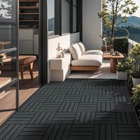 WPC Klickfliesen BAVARO PREMIUM - Anthrazit 1 m