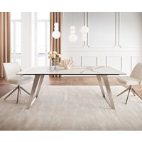 DELIFE Edge Esstisch Keramik Edelstahl – Bild 2