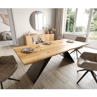 DELIFE Edge Esstisch Eiche Natur