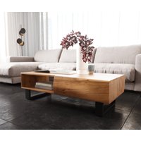 DELIFE New Live-Edge Couchtisch – Bild 2