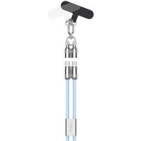 ANSMANN Smartphone Lanyard Kabel, USB-C - USB-C, blau – Bild 2