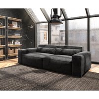 DELIFE Sirpio Big-Sofa Schwarz
