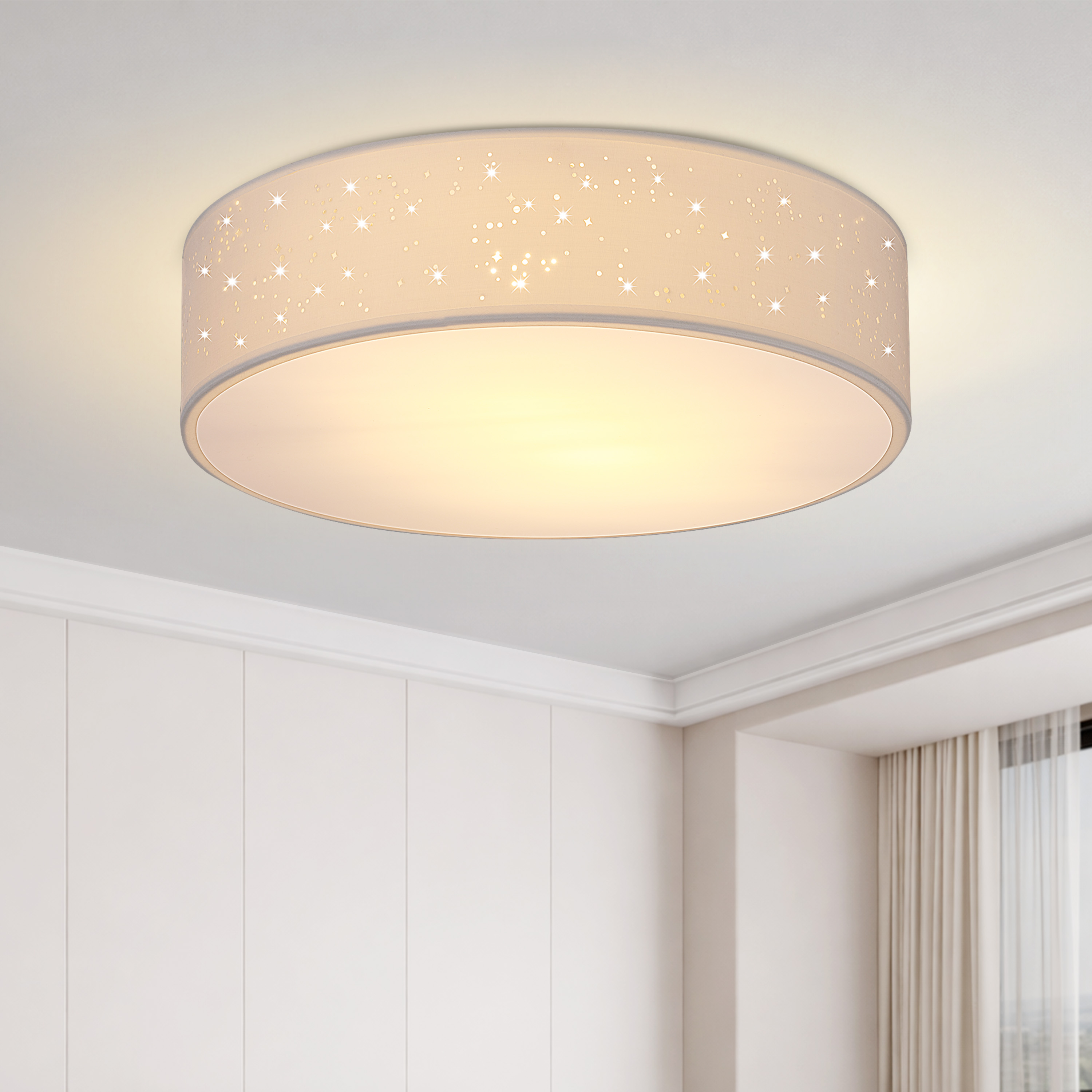 monzana 109412 Deckenlampe Weiß Ø38cm – Bild 2