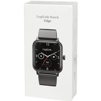 LogiLink Smartwatch, Edge, 1,83, LCD-Touchscreen, schwarz