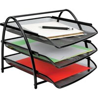 ALBA Briefablage, MESHTRAY3, DIN A4, Drahtmetall, schwarz – Bild 2
