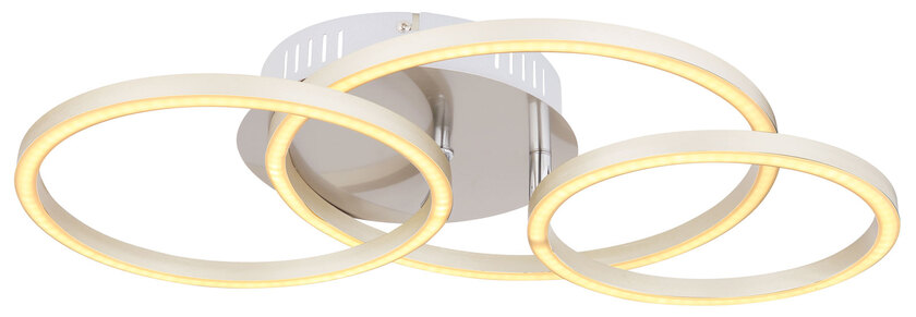 KENDY Deckenlampe silberfarben, goldfarben, B/H/T: 50 x 9,5 x 30 cm, Kunststoff, Metall – Bild 4