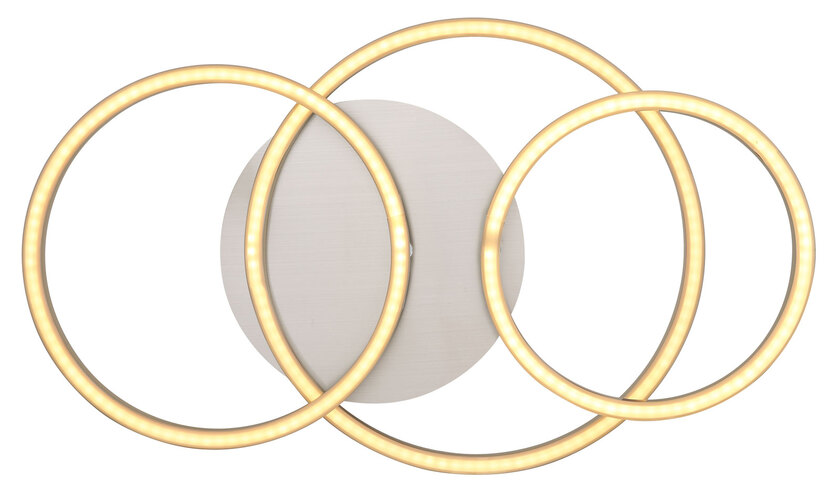 KENDY Deckenlampe silberfarben, goldfarben, B/H/T: 50 x 9,5 x 30 cm, Kunststoff, Metall – Bild 5