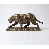 Figur Panthera B9 x T33 x H14 cm Aluminium Aurum Satin Gegossen