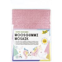 folia Moosgummi-Mosaik, Glitter, selbstklebend, 1.596 Teile – Bild 2