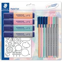 STAEDTLER Schreibset pastel, mit 50 Sticker zum Ausmalen – Bild 2