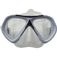 SCHILDKRÖT Erwachsenen-Tauchmaske, Tupai, schwarz/grau