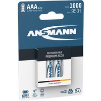 ANSMANN NiMH Akku Premium, Micro AAA, 1.000 mAh, 4er Blister