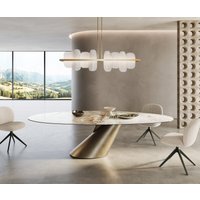 DELIFE Edge Oval Esstisch Keramik