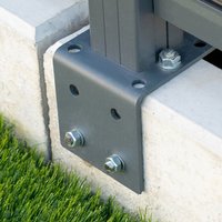 Winkelplatte für Aluminiumpfosten FIX - 2er Set