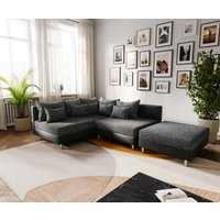 DELIFE Clovis Ecksofa Schwarz Links – Bild 2