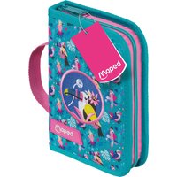 Maped Schüleretui Tropical, aus Polyester, türkis / pink
