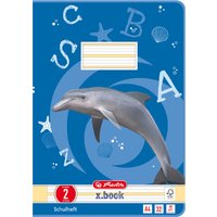 herlitz Schulheft x.book, DIN A4, Lineatur 2 / liniert