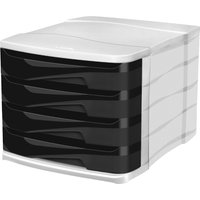 CEP Schubladenbox ELLYPSE OWA, 4 Schübe, schwarz
