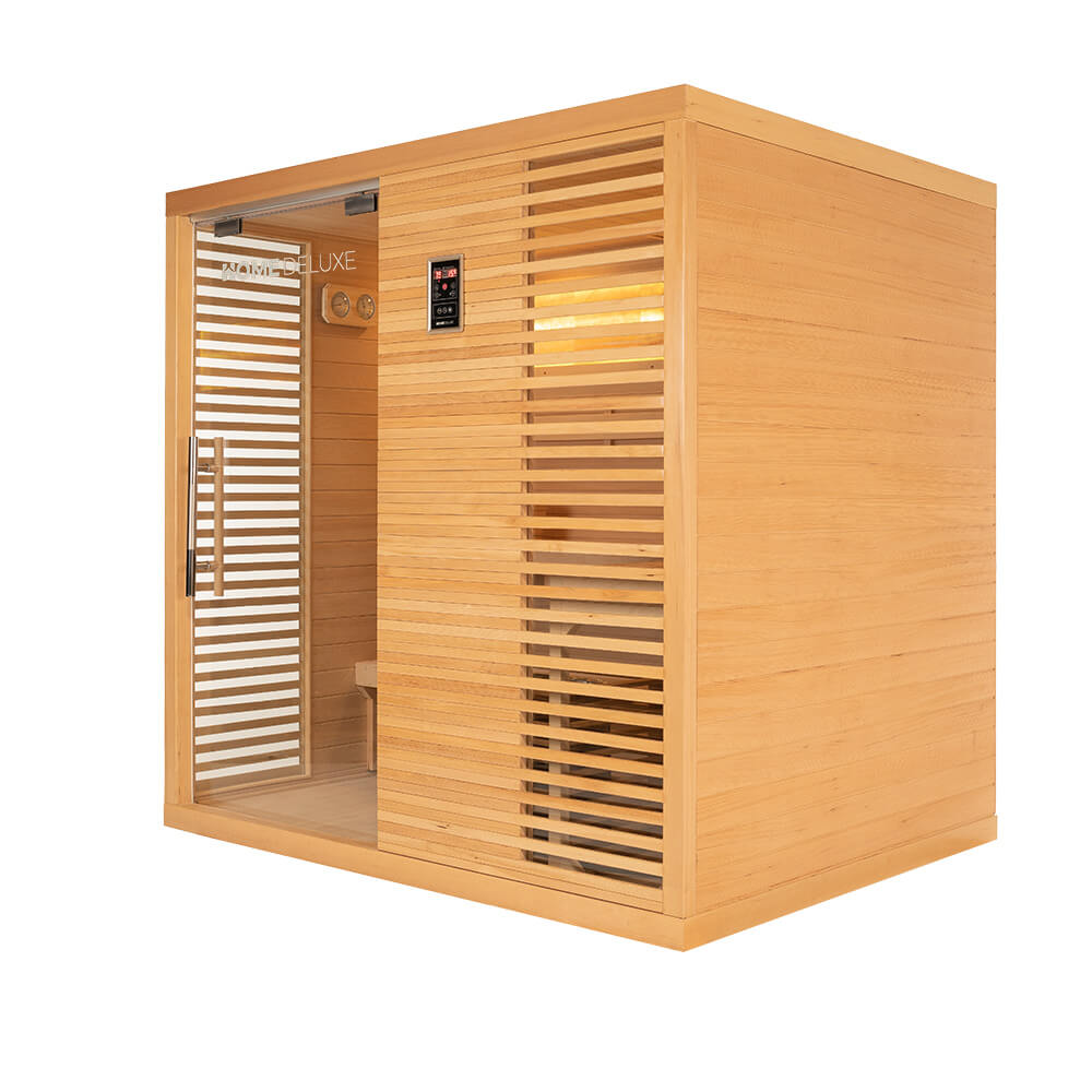 Traditionelle Sauna NEOLA - 200 x 160 cm für 5 Personen – Bild 3
