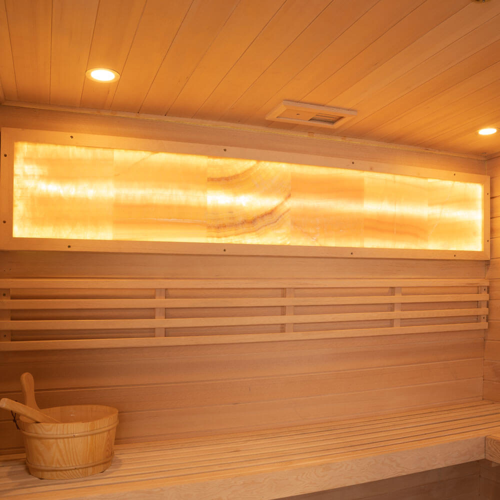 Traditionelle Sauna NEOLA - 200 x 160 cm für 5 Personen – Bild 6