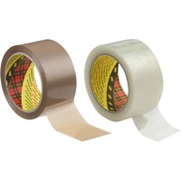 Scotch Verpackungsklebeband 371, braun, 75 mm x 66 m – Bild 2